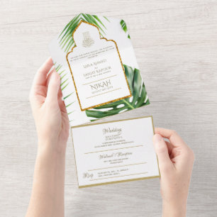 CASAMENTO All-in-1 NIKAH WALLIMAH Dourado Tropical