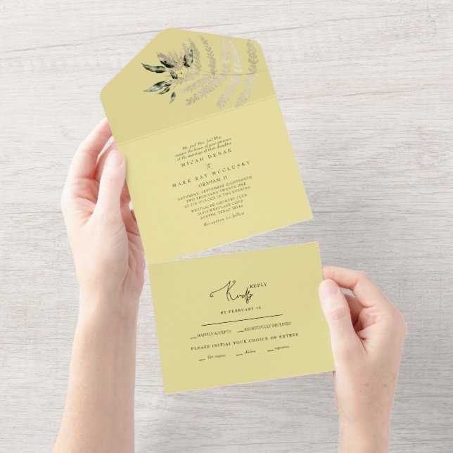 Casamento Amarelo Beige Pampas (Tearaway)
