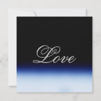 Casamento Amor Preto Azul Sofisticado