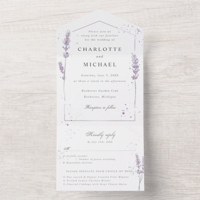 casamento anexado à lavanda d'água (Interno)