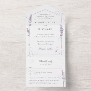 casamento anexado à lavanda d'água