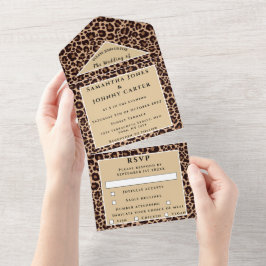 Casamento Animal com Cheetah Brown Safari, impress