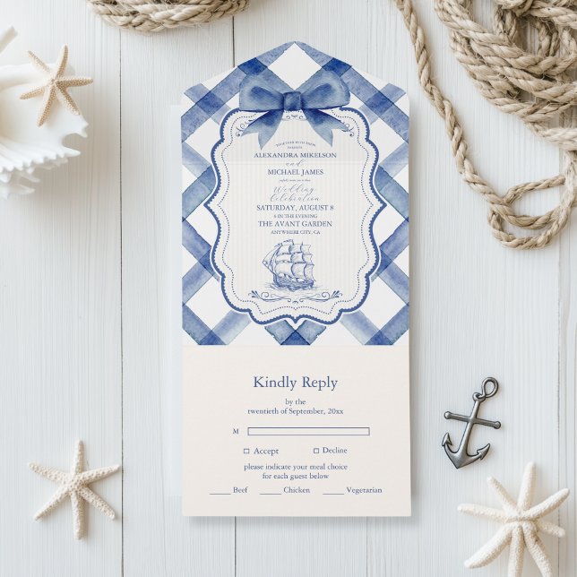 Casamento Arco Azul Marinho Náutico Chic (Criador carregado)