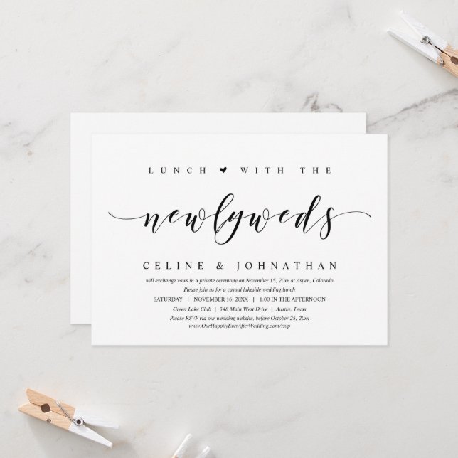 Casamento às Escapadas, Convite para Almoço com os (Frente/Verso In Situ)