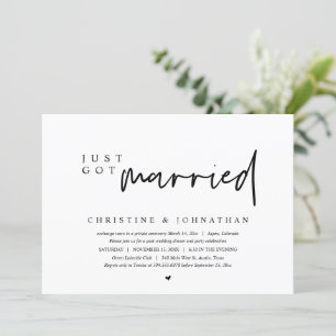 Casamento às Pressas, Convite de Recém-Casados