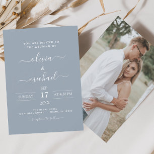 Casamento Azul com Fotografia com Dusty