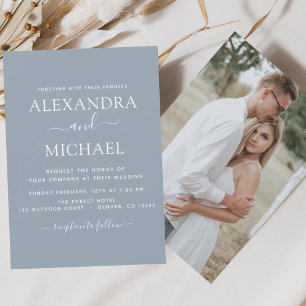 Casamento Azul com Fotografia com Dusty