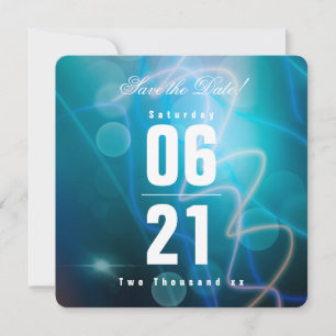 Casamento Azul de Bokeh Moderno