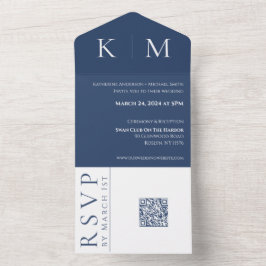 Casamento Azul e Branco-Monograma-