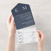 Casamento Azul e Branco-Monograma-