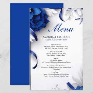 Casamento Azul Marinho & Flores de Prata Fitas