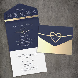 Casamento Azul Marinho Minimalista Elegante