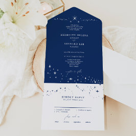 Casamento Azul Naval Celestial Elegante Formal
