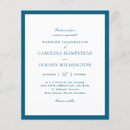 Casamento Azul Profundo Branco Minimalista Moderno