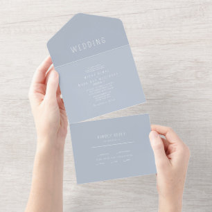 Casamento Azul Simples Contemporâneo