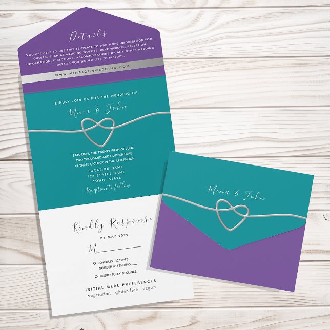 Casamento Azul-Verde e Roxo (Criador carregado)