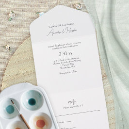 Casamento Básico e Minimalista do Script Elegante