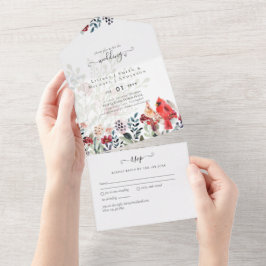Casamento Bela de Aves do CARDINAL RED