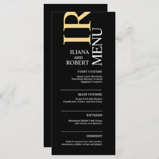 Casamento Black Modern - Menu
