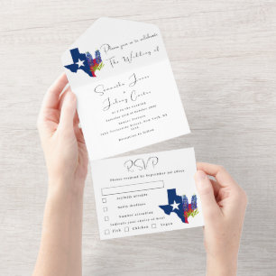 Casamento Blue Wildflower Texas