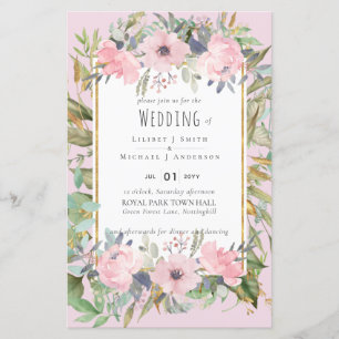 Casamento Blush Pink Floral Boho