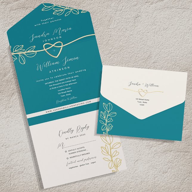 Casamento Boho Azul Turquesa (Criador carregado)