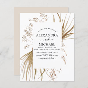 Casamento Boho Boêmia de Grass Grass de Pampas Orç