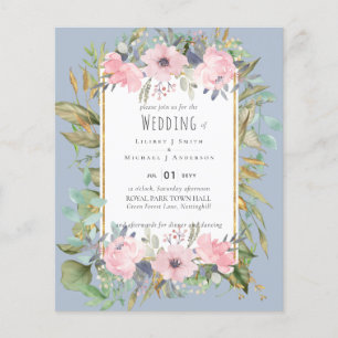 Casamento Boho Floral Verde Rosa Corado