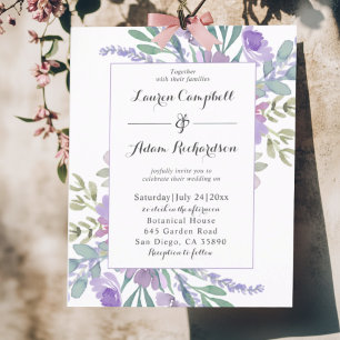 Casamento Boho Lilás com Floral em Aquarela dentro