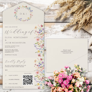 Casamento Boho Neutro Flor Silvestre RSVP & Códi