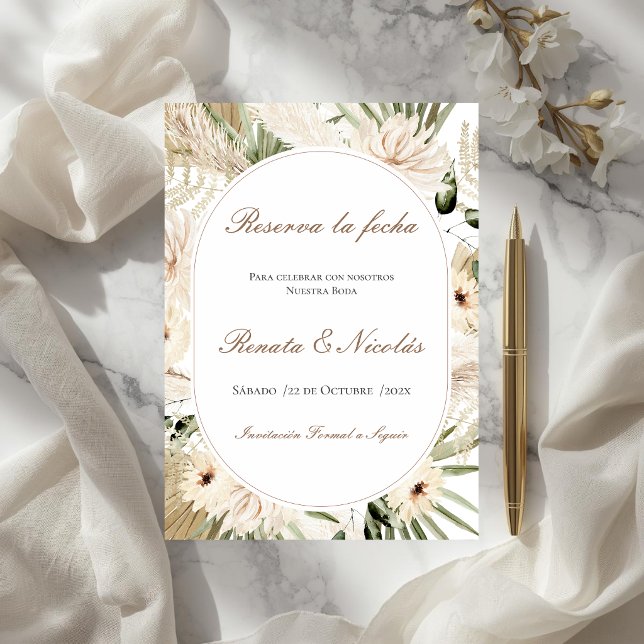 Casamento Boho Salve a Data (Criador carregado)