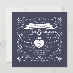 Casamento Boho Swirls (Alterable Background Color)
