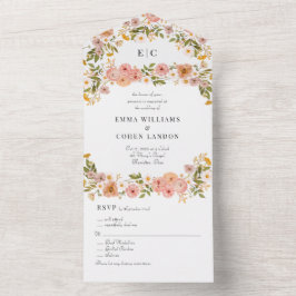 Casamento bonito de horta floral boêmio