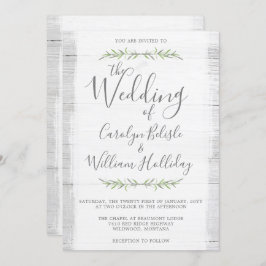 Casamento Botânico Da Madeira Rústica + Convite Po