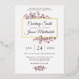 Casamento Botânico Dusty Rosa Southern Cotton Boll