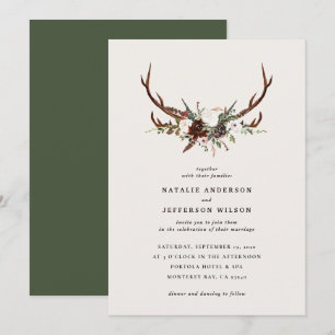 Casamento botânico, floral e verde-escente