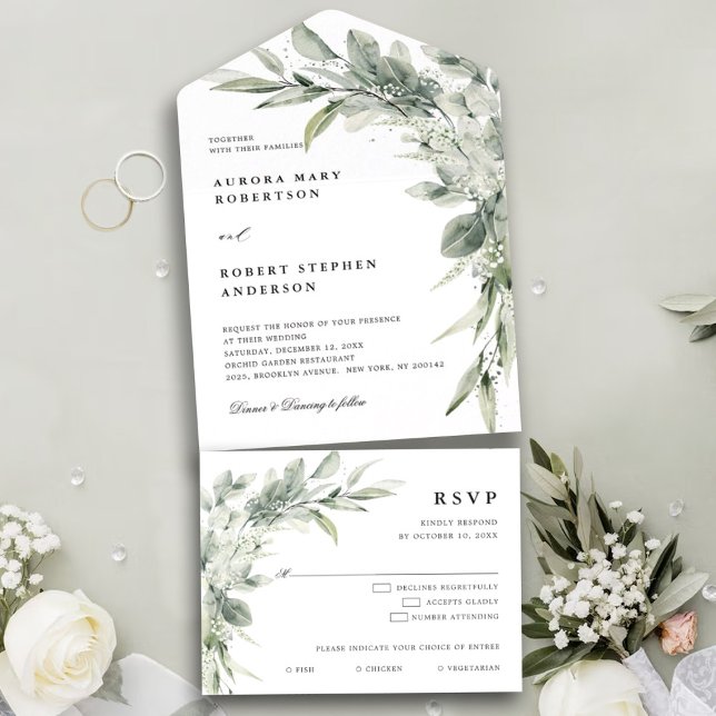 Casamento Botânico Minimalista Eucalyptus Verde Sa (Criador carregado)