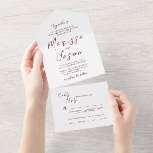 Casamento Branca Simples e Elegante e Borgonha