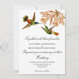 Casamento Branco Azul de Hummingbird Lily Watercol
