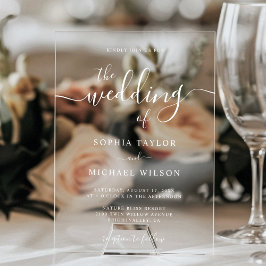 Casamento Branco da Caligrafia Moderna Elegante