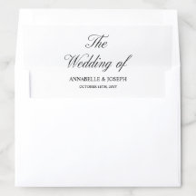 Casamento Branco Formal Minimalista de Script Eleg
