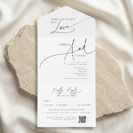 Casamento Branco Minimalista Calmo Sem Frescuras