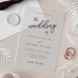Casamento Branco Negro com Caligrafia Moderna