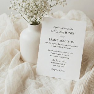 Casamento Branco Tipografia Tradicional Clássica