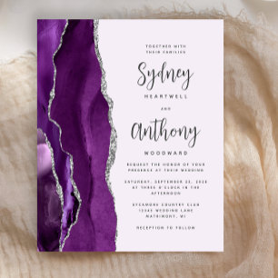 Casamento Caligrafia Ágata Prata Roxo Orçamento