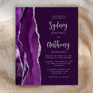 Casamento Caligrafia Ágata Prata Roxo Orçamento