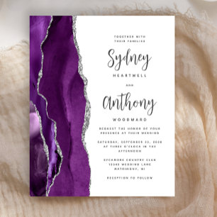 Casamento Caligrafia Ágata Prata Roxo Orçamento