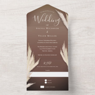 Casamento Castanho Pampas Grass
