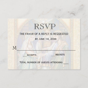 Casamento católico católico RSVP de Casamento
