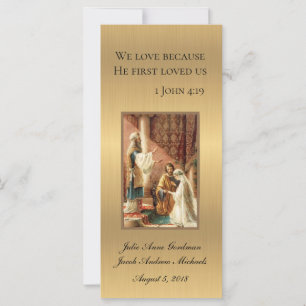 Casamento Católico Favor do Dourado Shimmer